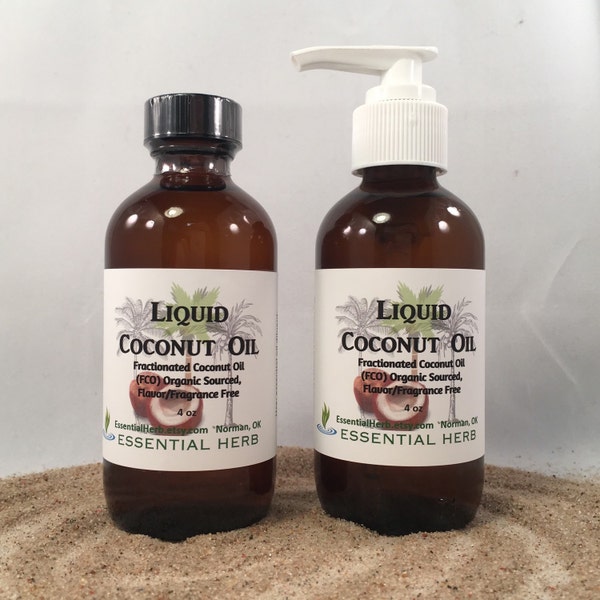 MCT OIl, Liquid Coconut Oil, Organic Origin, Non-GMO, FCO Fractionated Coconut Oil Fragrance Free, Flavor Free