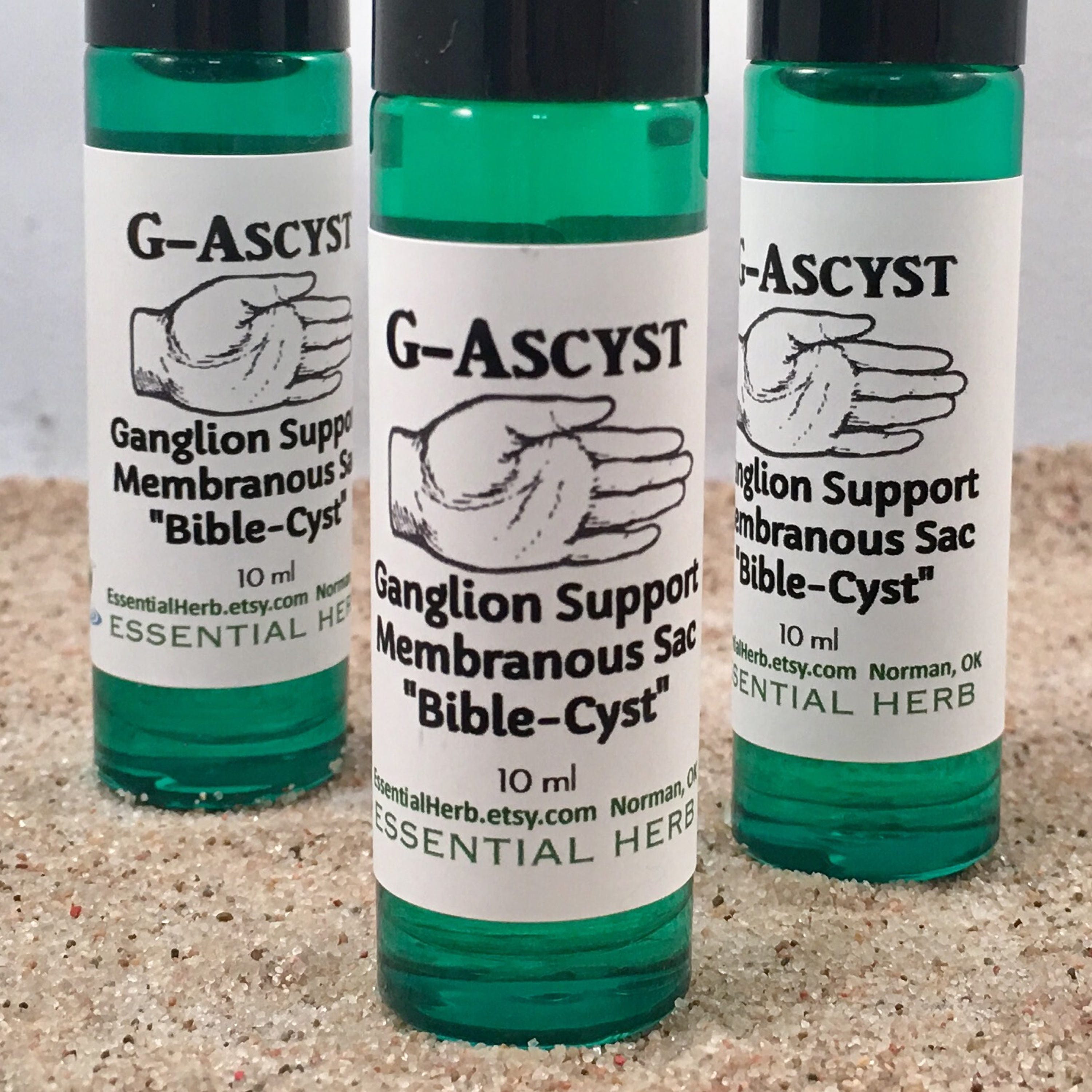 Gascyst Essential Oil Support for Ganglion Cyst Bible Cyst Etsy