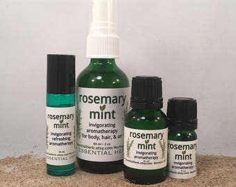 ROSEMARY MINT Essential Oil, Invigorating Aromatherapy, Add to Lotion, Shampoo, Conditioner, Body Scrub, Fresh & Clean Diffusing Aroma