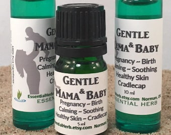 Gentle Mama & Baby Pure Essential Oil Blend, Pregnancy, Labor, Birth, Skin Soothing, Calming