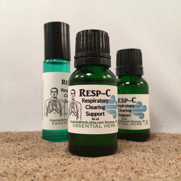 Resp-C Respiratory Essential Oil, Congestion Breathing, Wellness Support