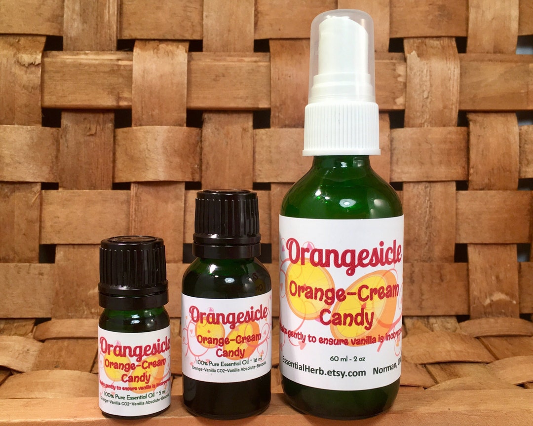 Orangesicle Pure Essential Oil Blend Orange Cream Candy Air Etsy