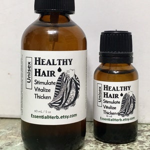 Healthy Hair Essential Oil, Promote Hair Growth, Hair Thickness, Stimulate Hair Follicles image 1