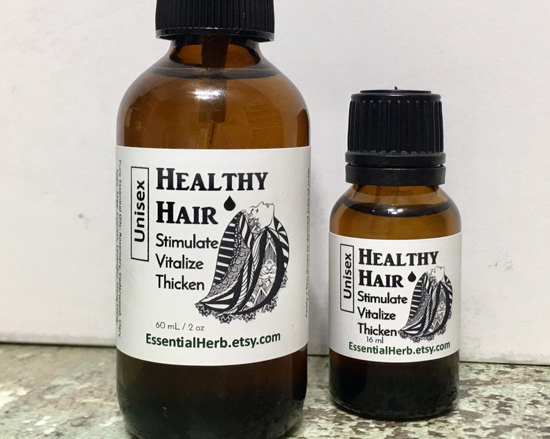 Healthy Hair Essential Oil, Promote Hair Growth, Hair Thickness, Stimulate Hair Follicles image 1