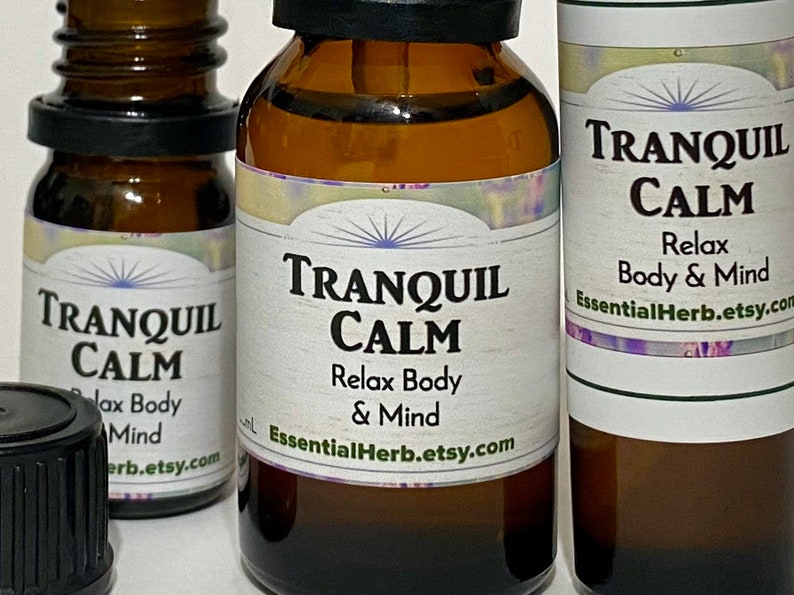 Tranquil Calm Essential Oil Blend Relaxation Oil Relax Mind Etsy