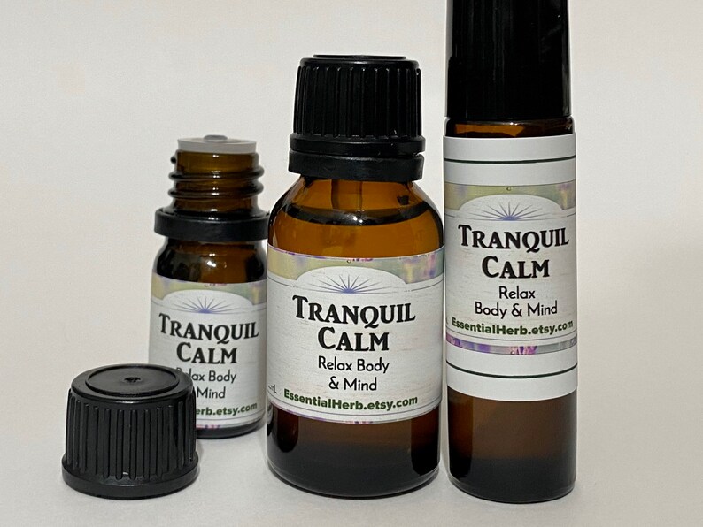 Tranquil Calm Essential Oil Blend Relaxation Oil Relax Mind Etsy