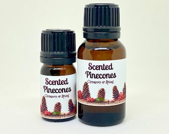 Scented Pinecones Essential Oil, Holiday Aroma, Seasonal Diffusing, Cinnamon Pinecone Scent