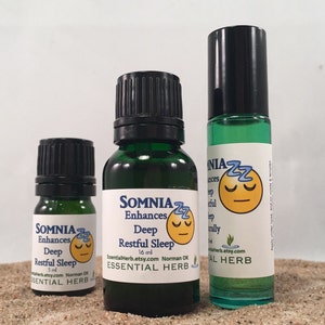 SOMNIA-Zz Essential Oil Sleep Blend, Natural Insomnia, Help Me Fall Asleep, Natural Sleep Aid, Oils to Help Me Sleep