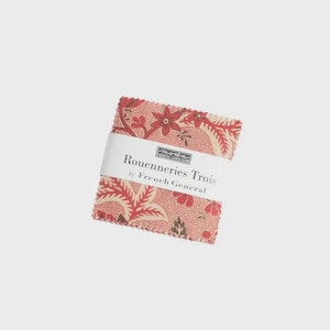 Rouenneries Trois Mini Charm Pack - 2.5&quot; Squares - 100% Cotton - Quilting Fabric - Quality Fabric
