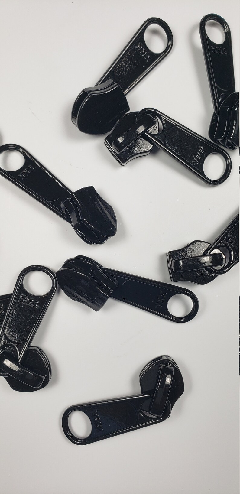 YKK 8 Non Lock Nylon Coil Zipper Pull Black Etsy