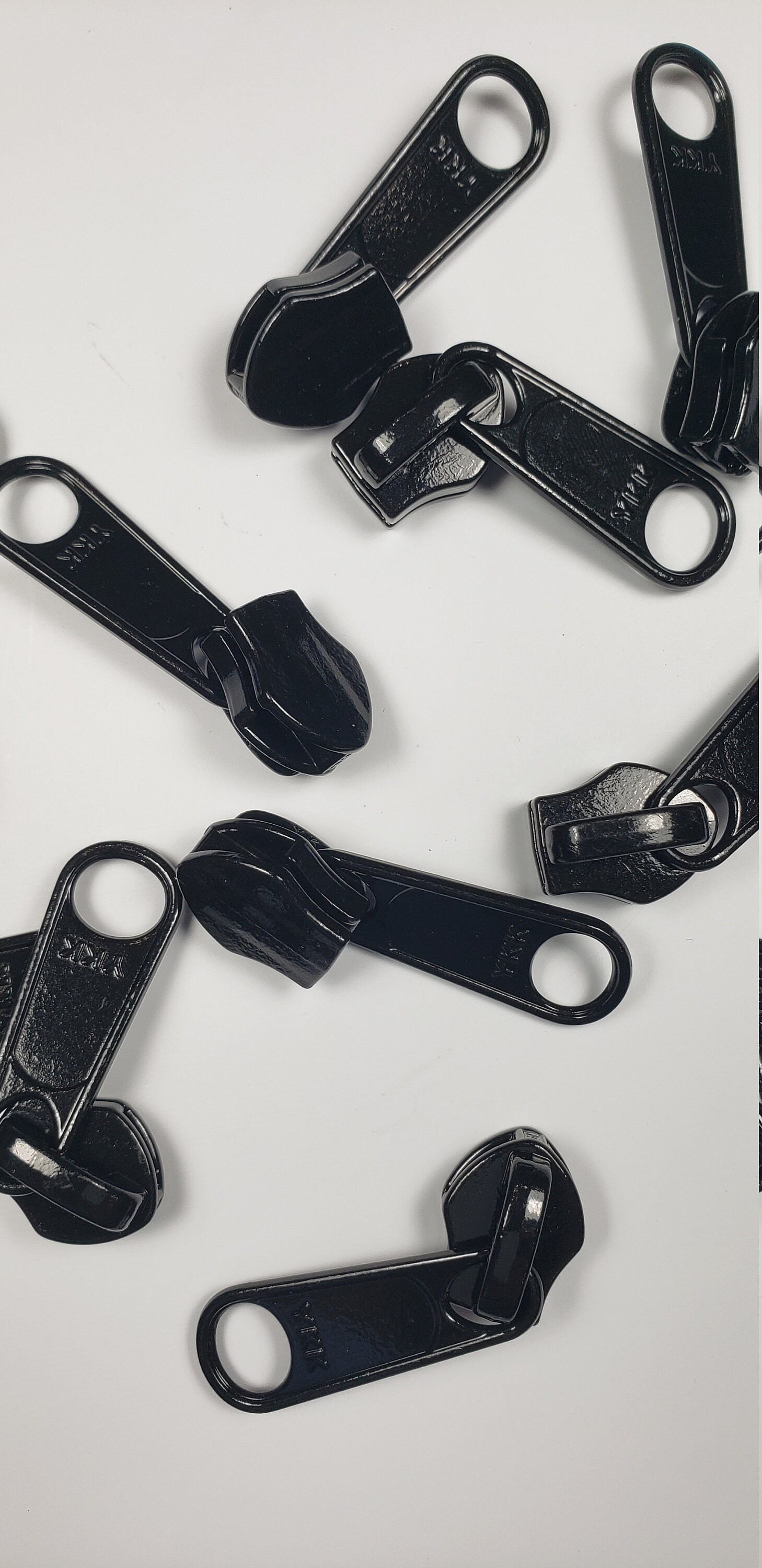 YKK 8 Non Lock Nylon Coil Zipper Pull Black Etsy