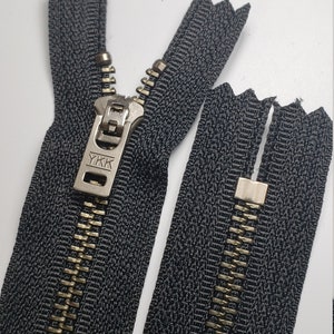 3 Nickel Pants/Bag Light Weight YKK Zippers - Color: Brown #570