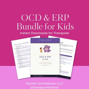 OCD och ERP för barns arbetsblad | Verktyg för exponeringsterapi | Behandling av OCD för barn | ERP-rädslostege | Pediatrisk resurs | pdf-nedladdning