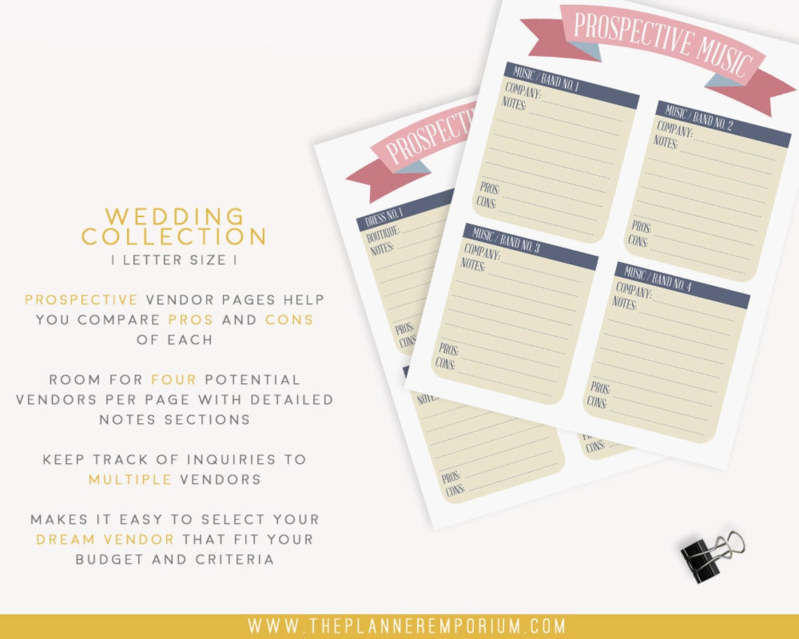 Ultimate Wedding Planner Organizer Kit Instant Download Etsy Canada