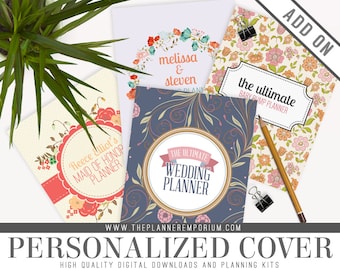 Add On - Personalized Cover Page for Any Planner - Pregnancy, Wedding, Newborn, Baby Milestone Planners and More - Name, Household, Surname