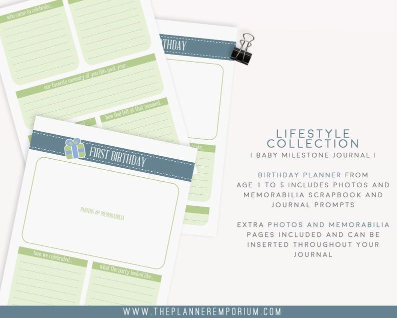 Ultimate Baby Milestones Keepsake Journal Instant Download Etsy