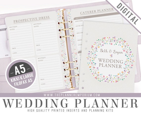 Downloadable Wedding Planner Printable Planner Kit Planning