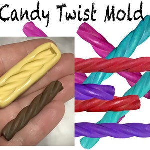 LICORICE STICK mold, candy mold, twizzle stick molds, licorice mold, licorice silicone mold, candy fondant mold, candy resin mold, silicone