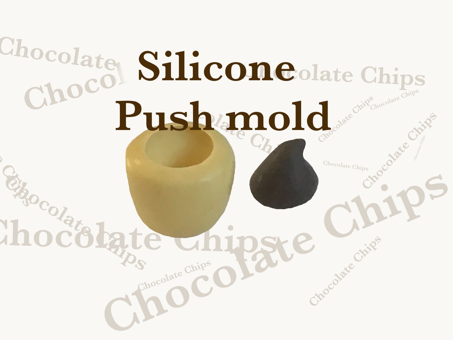 CHOCOLATE CHIP mold mini chip silicone mold chocolate mold Etsy