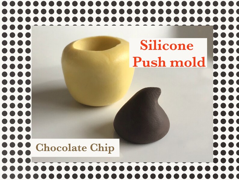 CHOCOLATE CHIP mold mini chip silicone mold chocolate mold Etsy