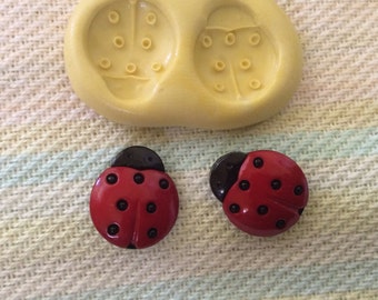 LADY BUGS Mold, silicone push mold, mini molds, soap embed mold, cake decoration molds, dollhouse mini mold, cake decorating, jewelry resin