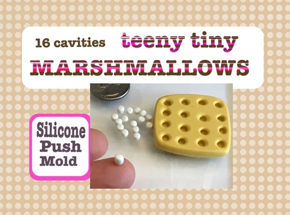 Teeny Tiny MARSHMALLOW MOLD, 16 Cavity Marshmallow Mold, Marshmallow  Silicone Mold, Miniature Marshmallows Mold, 1 Scale, Hot Chocolate Mol 