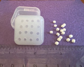 Tiny 16 Cavity Marshmallow Silicone Translucent Mold For Crafting With UV Resin Or Clay