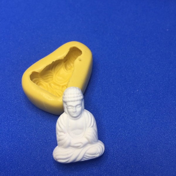 BUDDHA MOLD, Buddah mold, miniature silicone mold, SPIRITUAL mold, miniature mold, carved Buddha carved miniature cabochon mold