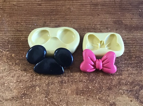 MICKEY HAT MINNIE Bow Mold Mouse Ears Silicone Mold Minnie Silicone Mold Mickey Push Mold Bow Mold Tinyhousemolds Bows Mold Etsy