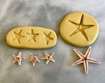 STARFISH MINIATURE silicone mold, Sea life push mold, cake decorating mold, beach mold, ocean mold, dollhouse mold, ocean animal