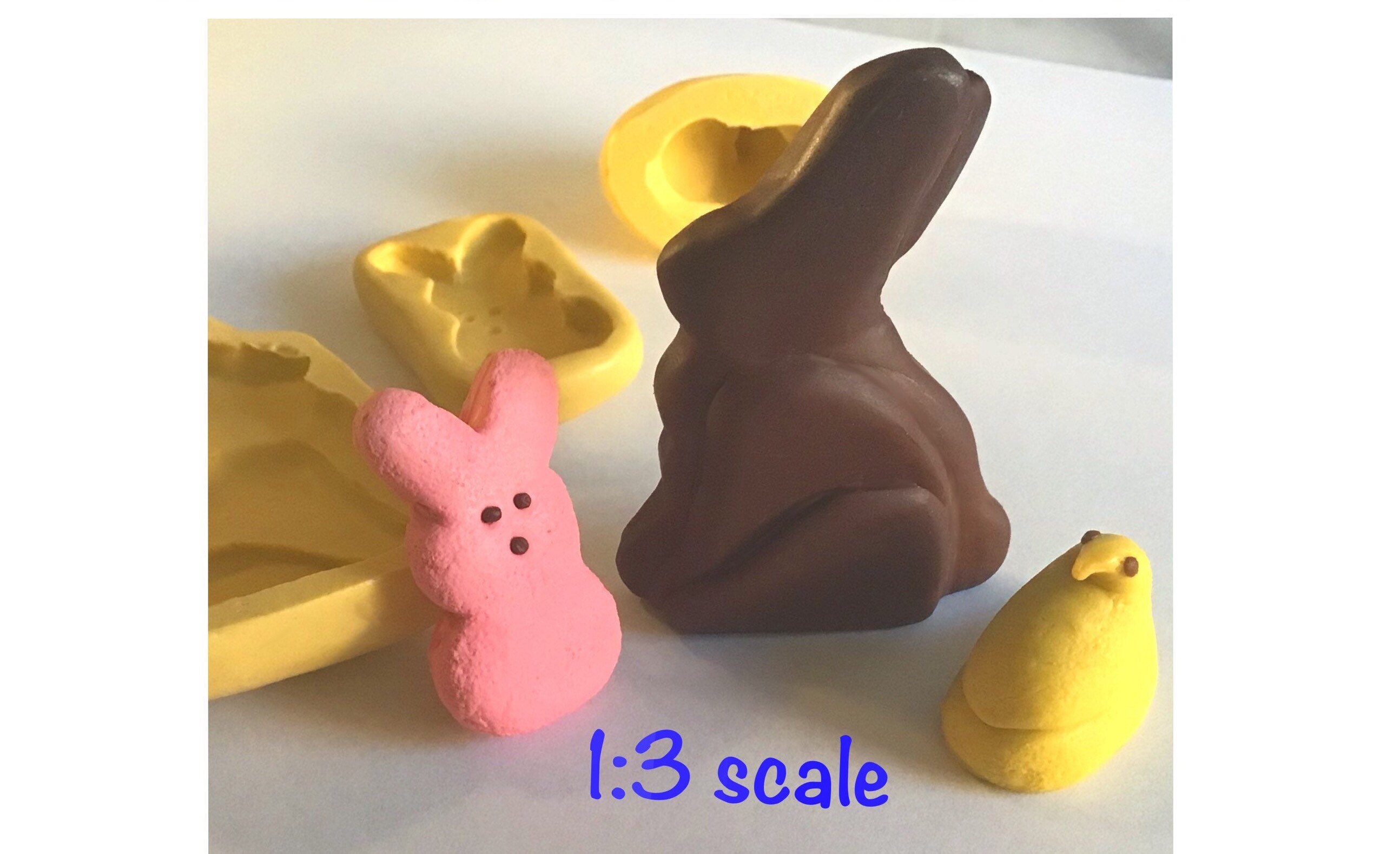 303Pcs Easter Lollipop Molds Set, Easter Bunny Silicone Molds Cute