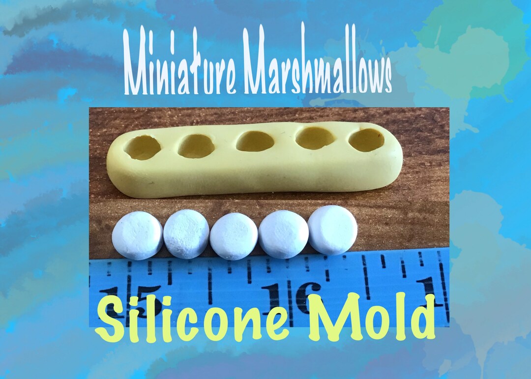 MARSHMALLOW MINIATURE Silicone Mold, Marshmallow Push Mold, Miniature