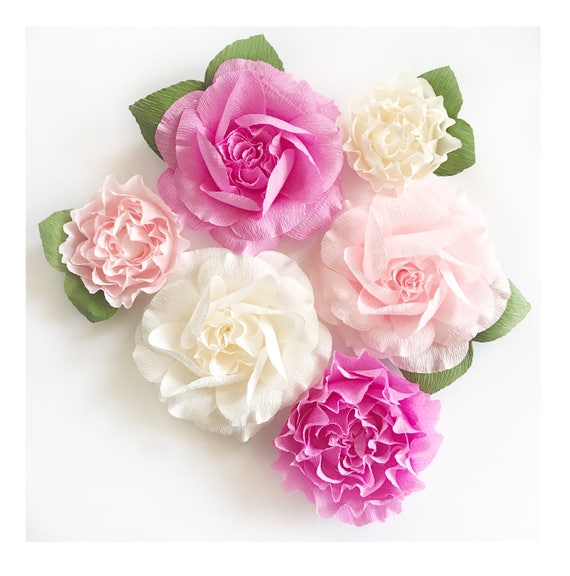 Paper Flowers: Assorted Poppies - 6pc Paper Flowers: Assorted Poppies - 6pc