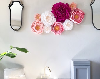 Krepppapier Blume Wand-Riesenpapier Blume Set-Kinderzimmer Wand blumen-Papier Blumen-Blumen Kinderzimmer Dekor-Papier Blumen Kulisse