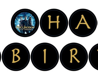 Percy Jackson Birthday Banner - Digital Download