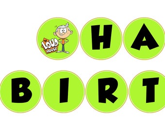 The Loud House Birthday Banner - Digital Download