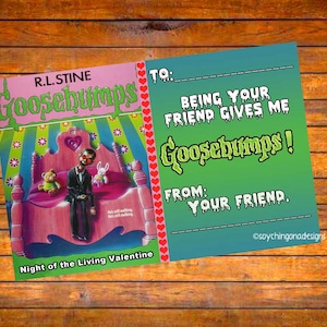 Digital Goosebumps Valentines Day Card - INSTANT DOWNLOAD
