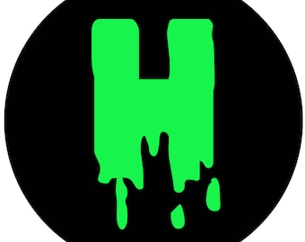 PERSONALIZED Black and Green Goosebumps Scary Birthday Banner 7"- Digital Download A-Z and Numbers