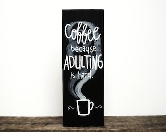 Coffee sign, Coffee signs, Coffee wall art, Coffee lovers, But first coffee, Coffee bar sign, Kitchen sign, Kitchen wall decor, Kitchen sign