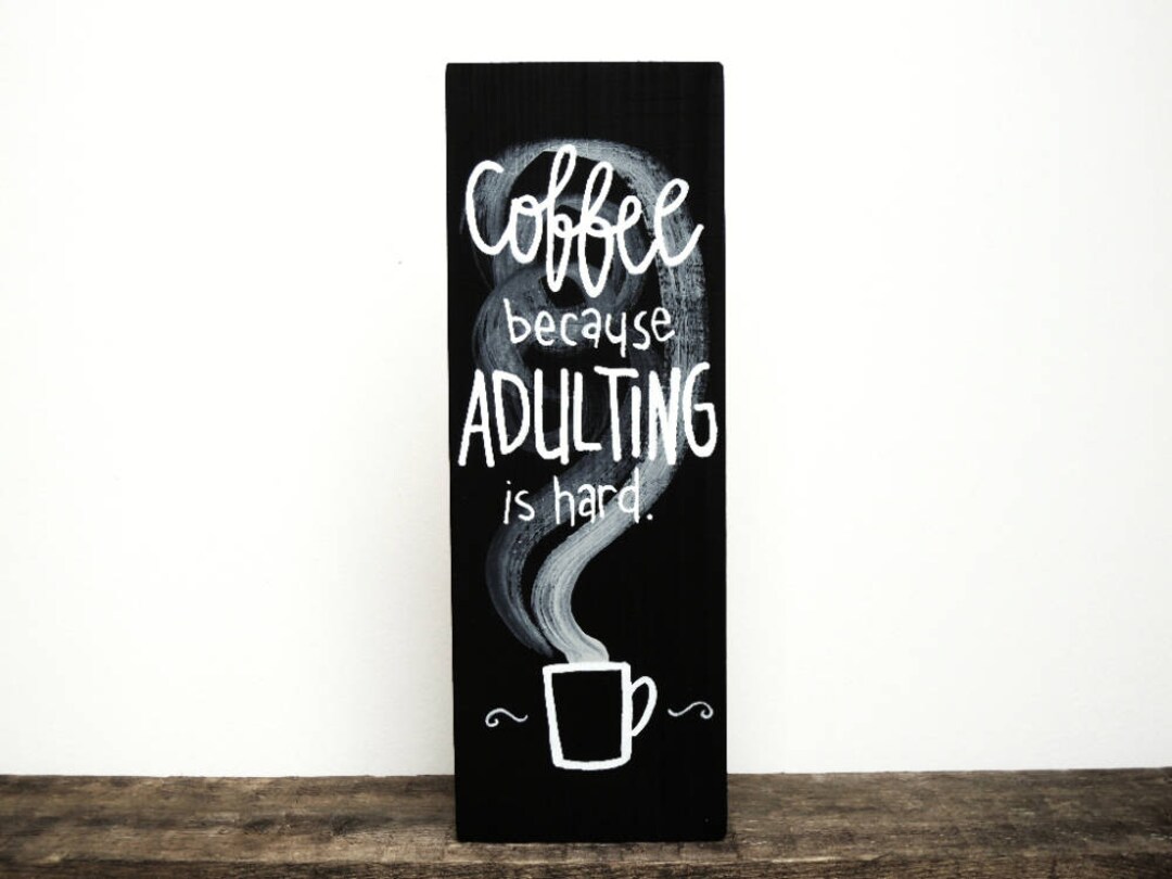 Coffee Sign,7 inch x 9.8 inch Coffee Bar Decor,Farmhouse Coffee Kitchen Wall Hanging Sign Wall Art Plaque,Coffee Signs for Coffee Bar Kit, Size: 9.8 x