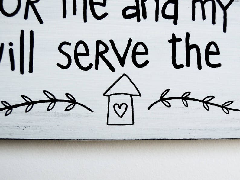 As for Me and My House Sign Bible Verse Wall Art Scripture Etsy