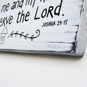 As for me and my house sign, Bible Verse Wall Art, Scripture Wall Décor, Wood Home Wall Décor, Wood Signs Sayings, Christian Wood Sign image 4