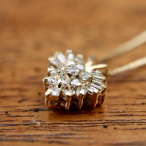Buy Cinderella 14k Gold and Diamond Necklace Online in India Etsy