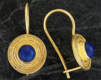 Athena Lapis Lazuli Earrings