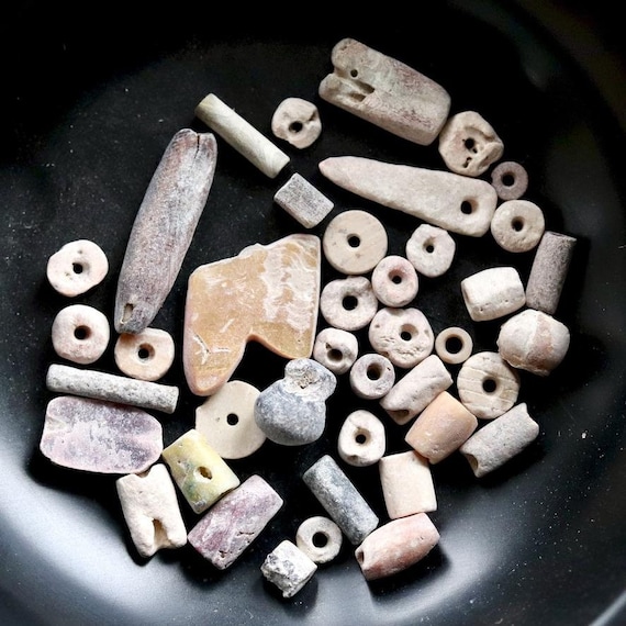 Ancient Egyptian Faience Mummy Beads - 3000-4000 Year Old