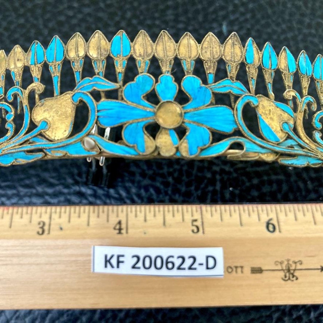 Antique Qing Dynasty Tian-tsui Tiara 200622-D - Etsy