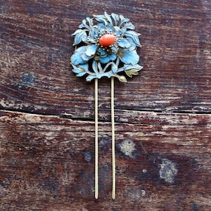Antique Qing Dynasty Tian-Tsui (點翠) Hair Pin - Extra Large