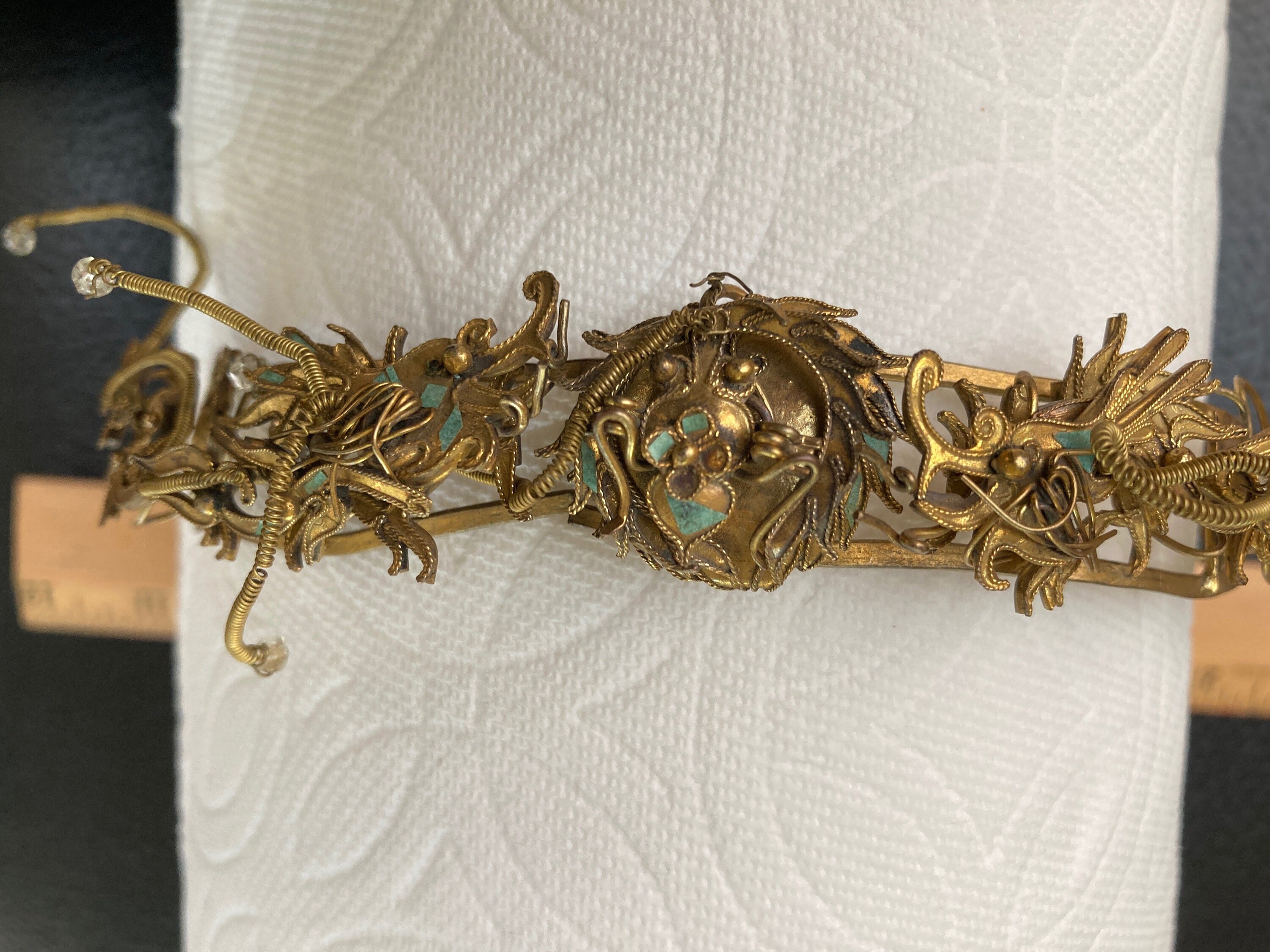 Antique Qing Dynasty Tian-tsui Tiara 200622-K - Etsy Canada