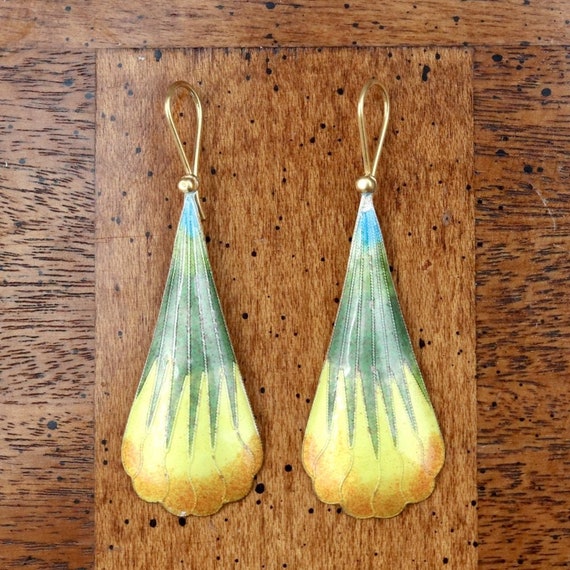 Vintage Shashi Cornflower Earrings - image 3