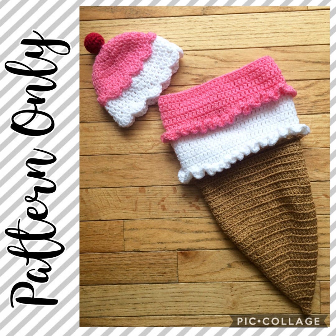 PATTERN ONLY Baby Ice Cream Cone Outfit Ice Cream Photo Etsy